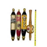 Four Miller Beer Tap Handles