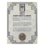 1922 Peace Silver Dollar Philadelphia Mint