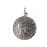 German 5 Mark 1901 Silver Coin Necklace