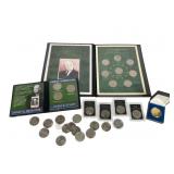 30 Commemorative & Slabbed Eisenhower Dollars