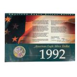 1992 American Eagle Silver Dollar