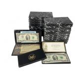 United States $2 Notes in Folders