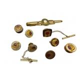 9 Gold Service Pins