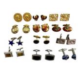 Unique Cufflinks Set With Sterling Pieces