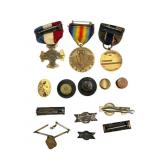 10k, Sterling, and Gold Filled Medals and Pins