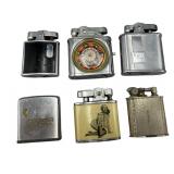 6 Items-Vintage Lighters and Zippo Tape Measure