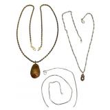 Three Sterling Necklaces
