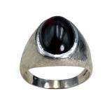 18k White Gold Ring, Signed