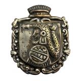 Vintage Taxco JS Sterling Aztec Pendant Brooch