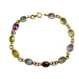14K Mixed Gemstone Bracelet