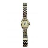Vntg 14k Bulova Watch with Diamonds