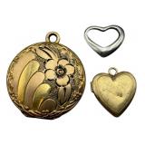 14k, Sterling, Vermeil Lockets and Pendant