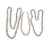 Three Genuine Pearl Necklaces