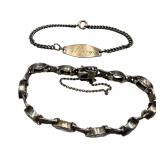 Two Sterling Silver Bracelets