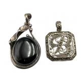 2 Sterling Silver Pendants