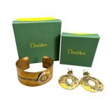 Sue Roggio Copper + Metal Cuff and Earrings