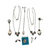 Sterling Silver Jewelry and Spoons Lot