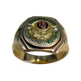 Vintage 10k Gold Diamond Service Ring