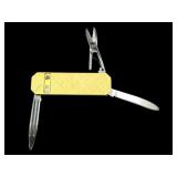 Jostens Diamond & 22k Plated Pocket Knife