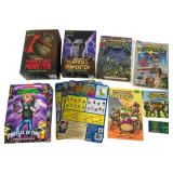 Vintage TMNT Action Figures, Comics, & Books Lot