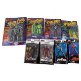 Eight Spider-Man Marvel Action Figures Sealed