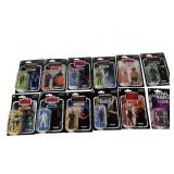 12 New Carded Star Wars Action Figures