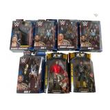 7 Sealed WWE and AEW Figures Set