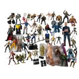 46 Mixed Vintage Action Figures+3 Transformer Pins