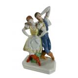 Herend Dancing Couple Figurine, 10 Inches