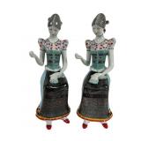 Hollohaza Porcelain Girl Figures