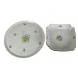 Herend Rosehip Pattern Serving Trays Set