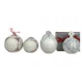 4 Lladro Porcelain Christmas Ornaments