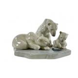 Lladro Polar Bear Family #1443