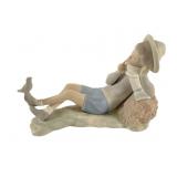 Lladro Shepherd with Bird #4730