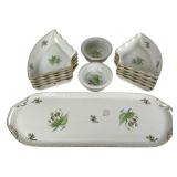 Herend Rosehip Tray and Hors D