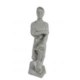 Herend Porcelain Miner Figure, 13.5 In.