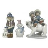 Lladro Winter: #5238, #5841, #5353