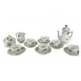 Herend Porcelain Coffee Pot and Service Set