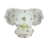Herend Rosehip Tureen and Cake Plates