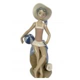 Lladro Summer Girl with Beach Ball