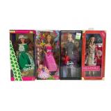Four Mattel Barbie Dolls