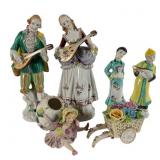 Six Japanese Porcelain Figurines