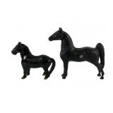 Two Cast Iron Horse-Shaped Banks