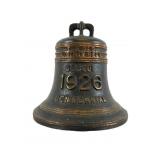 Cast Iron Liberty Bell Coin Bank