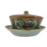 Rose Medallian Box with Matching Dish