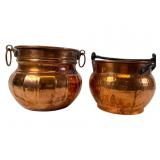 Two Copper Vessels with Handles