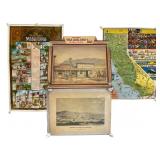 California-Themed Advertising and Prints Lot
