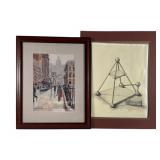 Two Art Prints, One Framed by Michele Byrne