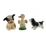 3 Cast Metal Animal Banks