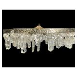 Brass and Crystal Chandelier